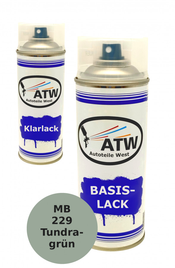 Autolack für Mercedes Benz 229 Tundragrün+400ml Klarlack Set
